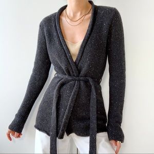 Vince 100% cashmere tie up knit sweater